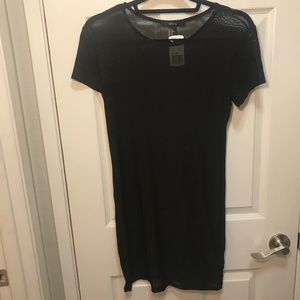 Shear Forever 21 Black Dress NWT